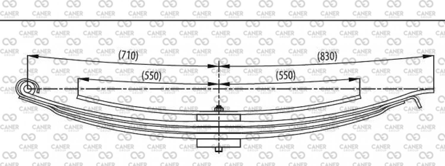 IVECO 35.9 PARABOLİK ARKA KOMPLE-;8587488; 